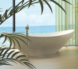 BC Designs Contemporary Kurv Bath with Plinth