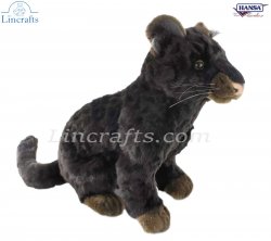 Soft Toy Wildcat, Black Jaguar by Hansa (25cm) 6723