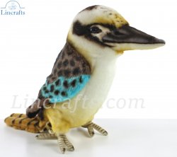 Soft Toy Bird Blue Wing Kookabura by Hansa (28cm.L) 8252