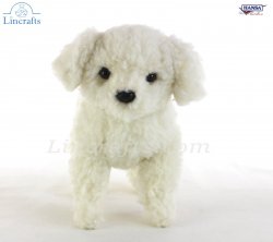 Soft Toy Bichon Freise Dog by Hansa (21cm.L) 7593