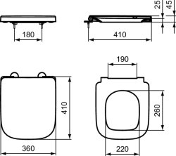 Ideal Standard i.life S Standard Close Seat & Cover