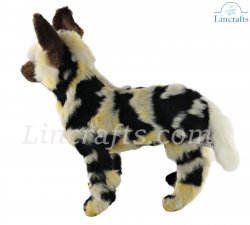 Soft Toy Painted Hunting Wild Dog by Hansa (21cm) 7941
