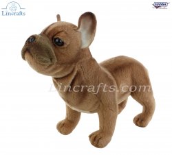 Soft Toy  Dog, French Bulldog by Hansa (26cm.L) 6597