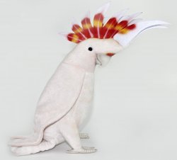 Soft Toy Bird, Major Mitchells Cockatoo by Hansa (32cm.H) 7641