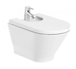 Roca The Gap Round Wall Hung Bidet with Hidden Fixings