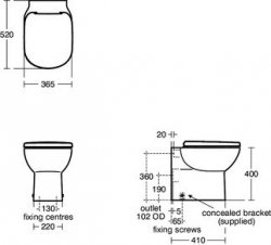 Ideal Standard Tempo Back to Wall Toilet