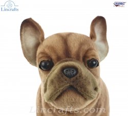Soft Toy Dog, French Bulldog Sitting by Hansa (20cm.H) 6596