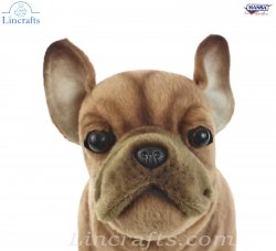 Soft Toy  Dog, French Bulldog by Hansa (26cm.L) 6597