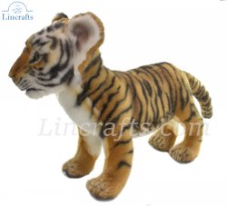Soft Toy Tiger Wildcat Standing by Hansa (33cm) 8100