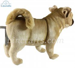 Soft Toy Pug Puppy Dog by Hansa (39cm.L) 7189