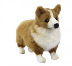 Soft Toy Corgi Dog by Hansa (26cm) 7594