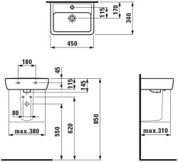 Laufen Pro 450mm Basin