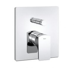 Roca L90 Built In Bath/Shower Mixer with Automatic Diverter - Chrome
