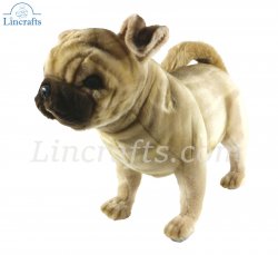 Soft Toy Pug Puppy Dog by Hansa (39cm.L) 7189