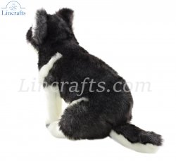 Soft Toy Dog, Husky Pup by Hansa (19cm.H) 6969