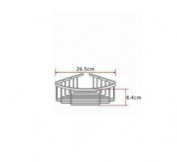 RAK Single Deep Corner Basket