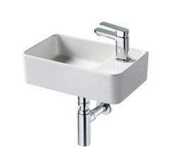 Ideal Standard Strada II 450mm Wall Hung White Gloss Right Hand Guest Washbasin Unit
