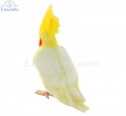 Soft Toy Bird, White Cockatiel by Hansa (23cm) 6457
