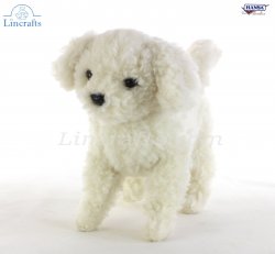 Soft Toy Bichon Freise Dog by Hansa (21cm.L) 7593