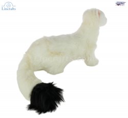 Soft Toy White Ferret Standing by Hansa (17cm.H) 7321