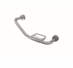 RAK Angled Grab Rail With Integrated Soap Dish