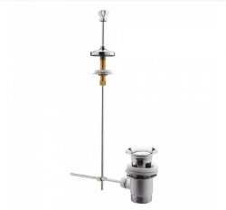 Bayswater Black and Chrome Pull-Up Waste