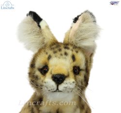 Soft Toy Wildcat, African Serval Cat Sitting (43cm.L) 7373