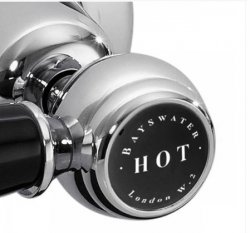 Bayswater Lever Wall Mounted Bath Shower Mixer with Hex Collar