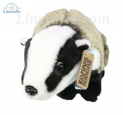 Soft Toy Badger by Living Nature (30cm) AN58
