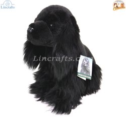 Soft Toy Cocker Spaniel (Black) by Faithful Friends (25cm)H FCS04