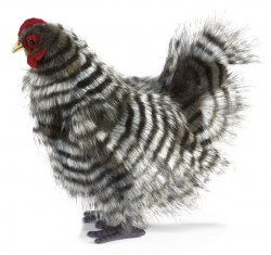 Soft Toy Bird, Japanese Chicken by Hansa (30cm) 6479