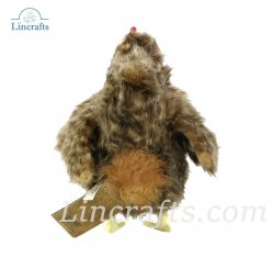 Soft Toy Bird, Brown Islander Hen by Hansa (30cm) 5621