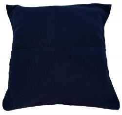 Cushion cover - cotton Gheri Panel - Cover Black