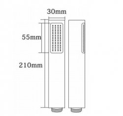 RAK ABS Round Shower Head Handset