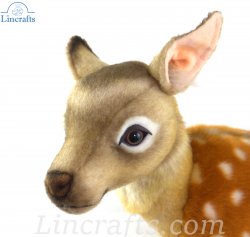 Soft Toy Sika Deer Fawn Lying by Hansa (45cm) 7804