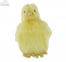 Soft Toy Bird, Yellow Chick by Hansa (10cm) 4811