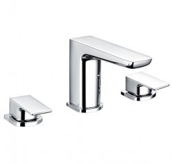 RAK Moon Chrome 3 Hole Deck Mounted Bath Filler