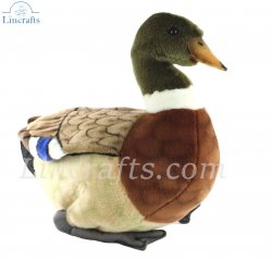 Soft Toy Bird, Mallard Duck by Hansa (34cm) 3601