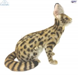 Soft Toy Wildcat, African Serval Cat Sitting (43cm.L) 7373