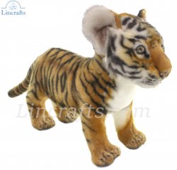 Soft Toy Tiger Wildcat Standing by Hansa (33cm) 8100