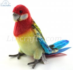 Soft Bird Toy Eastern Rosella Parrot by Hansa (29cm) 8221
