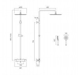 Vado Aquablade Round Shower Package