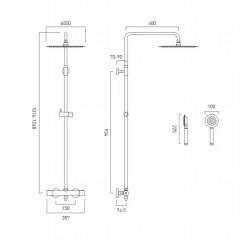 Vado Aquablade Round Shower Package