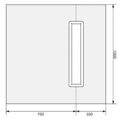 Novellini 1000 x 1000mm Duo Kit 7 Timber Wetroom Floor
