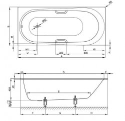 Bette Comodo Bath 170 x 80cm