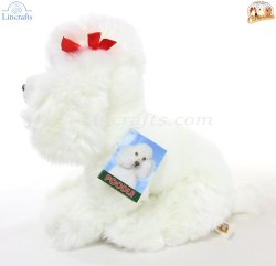 Soft Tot Dog, White Poodle by Faithful Friends (23cm)H FPW03