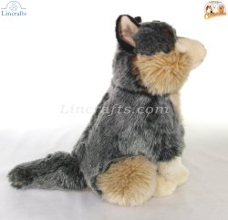 Soft Toy Grey Wolf by Faithful Friends (30cm)H F90655R