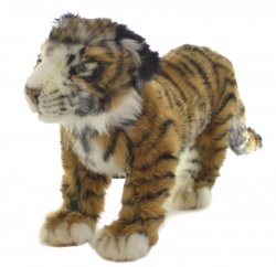 Soft Toy Tiger Wildcat Standing by Hansa (40cm) 7074