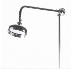 Bayswater Chrome Rigid Riser Kit for Bath Shower Mixer inc Swivel