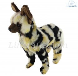 Soft Toy Painted Hunting Wild Dog by Hansa (21cm) 7941